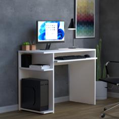Mesa De Computador Com Suporte Extensível Para Teclado E Prat