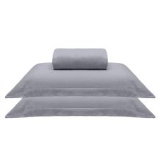 Jogo de Lençol Casal Algodão 3 peças Rolinho Malha Image Liso Buettner