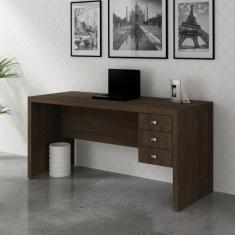 Mesa para Computador 3 Gavetas ME4113 Tecnomobili, Rustico