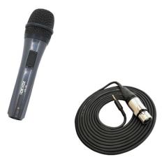 Microfone Devox Profissional Com Fio Dinâmico Dx-38 Com Cabo