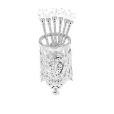 Conjunto 6 Colheres com Suporte de Zamak Lyor Prata