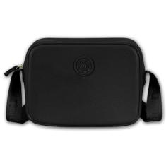 Bolsa Transversal Quadrada Moleca Bag Zíper E Alça Original Preto Cód.