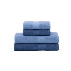 Jogo De Toalhas Buddemeyer Penteado Canelado Gigante 4 Peças