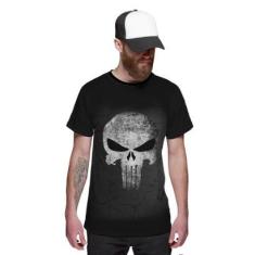 Camiseta O Justiceiro Caveira The Punisher Black-Masculino