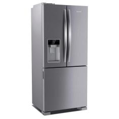 Refrigerador French Door Brastemp de 03 Portas Frost Free com 515 Litros Inox - BRH85AK