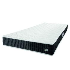 Colchão Solteiro Espuma D33 New Millenium 88x188x19cm Branco/Preto Hellen - Suporta até 120kg por Pessoa
