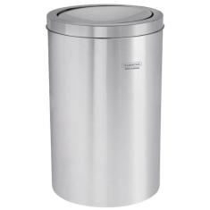 Lixeira Inox Tramontina Swing Scotch Brite e Tampa Basculante 12 Litro