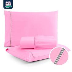 Jogo de Lençol Queen Percal Flex 3 Peças 400 Fios Super Macio & Respir