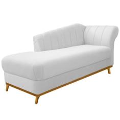 Recamier Vanessa 185cm Lado Esquerdo Corano Branco - Amarena Móveis