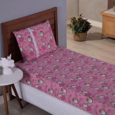 Jogo De Lençol Infantil Com Elástico Em Malha Resistente - Meta Mark, 