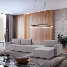 Sofá Amsterdã 4 Lugares Linho 3,90M - Conceito Estofados