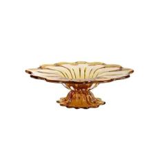 Centro de Mesa com Base de Cristal Murano Âmbar - São Marcos