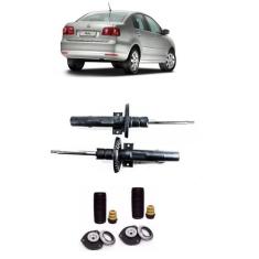 Amortecedor + Kit Batente Dianteiro Polo Sedan Highline Dianteiro 2002