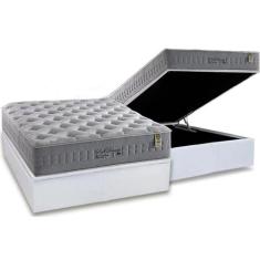 Cama Box Baú Casal: Colchão Molas Ensacadas Anjos MasterPocket Soft Dr