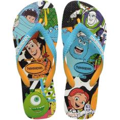 Chinelo Havaianas Disney Stylish Masculino - Azul e Amarelo - 43/44-Masculino