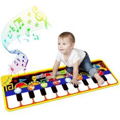 Tapete de piano RenFox Baby com 25 sons musicais para 1-3 anos