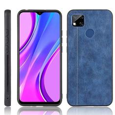 Capa adequada para Xiaomi Redmi 9C, capa de celular estilo couro, proteção robusta 360° protege seu telefone capa de cor retrô para Xiaomi Redmi 9C