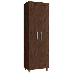Armário Multiuso 02 Portas Rafaela Chocolate - Nathy Móveis, Chocolate