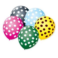 Bexiga Balões Tema Nº 9 Bolinhas Sortido - 25 Unid - Balões São Roque