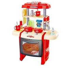 Cozinha Infantil Grande Completa Som Luz Torneira Com Agua Mini Mercado Panelas Talheres Profissional