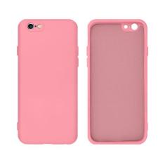 Capinha iPhone 6 e 6S Proteção Câmera Silicone - GCM, Rosa Chiclete