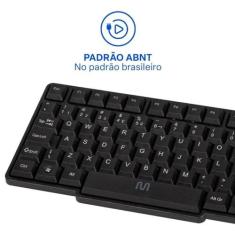 Teclado Multilaser Slim USB Com Fio - TC213, 36 meses