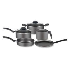 Conjunto De Panelas Basic Cinza 5 Peças Alegrete