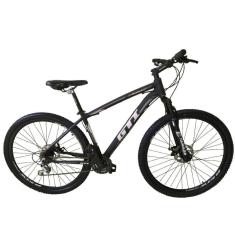 Bicicleta Aro 29 Gti Roma 21v Freio a Disco Preto Tam. 17