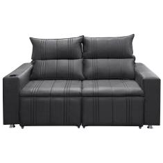 Sofá Retrátil e Reclinável 2 Lugares 1.60M Madri Suede Speciale Home