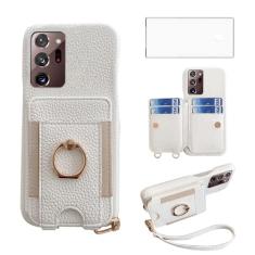 Asuwish Capa de telefone para Samsung Galaxy Note 20 Ultra 5G Capa carteira com protetor de tela e suporte para cartão de anel com compartimento para celular Note20 Plus Notes 20Ultra Note20+ U + 20+