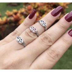 Anel ABC - Cod 359 - Carlitos Joias, 9