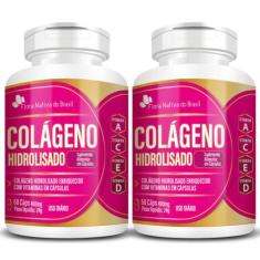 KIT 2X Colágeno Hidrolisado com Vitaminas 60 cápsulas - Flora Nativa
