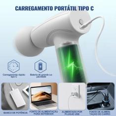 Massageador Corporal Pistola Elétrica Terapia Miofascial Profissional.