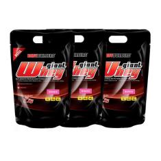 Kit 3x Whey Giant whey refil 2kg - Bodybuilders-Unissex