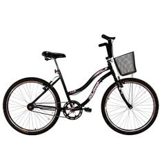 Bicicleta Feminina Aro 26 Beach Preta