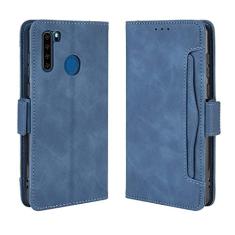 Capa com compartimento para cartão para Blackview A80 PRO, capa flip carteira de couro para Blackview A80 PRO, capa magnética retrô para celular, capa carteira com compartimentos para cartões