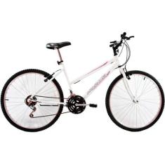 Bicicleta Feminina Aro 26 18 Marchas Dalia Branca - Dalannio Bike