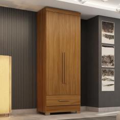 Guarda-roupa 2 Portas 1 Gaveta Smart Plus Espresso Móveis Cinamomo