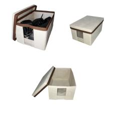 Kit 3 Caixa Sapato Com Visor e Tampa Mini Praticidade Armazenamento Tênis Bota Chinelo