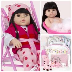 Boneca Reborn Barata Girafa Enxoval Completo Envio Imediato - Cegonha 