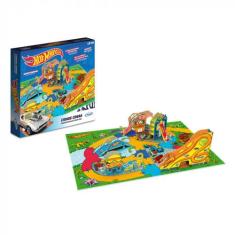 Quebra-cabeças Playset Cidade Cobra Hot Wheels 81 Peças Xalingo - 2320