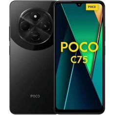 Smartphone Xiaomi POCO C75 de 128GB 6GB RAM tela de 6.88" camera 50MP 