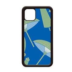 Guarda-chuva de papel verde estampa de nuvem para iPhone 11 Pro Max capa para Apple Mobile Case Shell