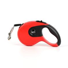 A4DOG Coleira retrátil para cães, de 3 m para cães pequenos a médios de até 10 kg, coleira longa para cães, botão de liberação simples e alça ergonômica, coleira resistente e sem emaranhamento