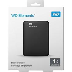 HD Externo Portátil 1TB WD Elements USB 3.0