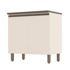 Balcão 2 Portas 80cm Connect com Tampo Cooktop - Móveis Henn