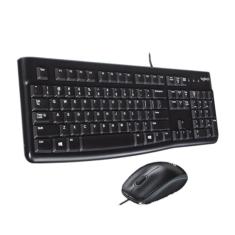 Kit Teclado e Mouse Usb Logitech Mk120 Com Fio