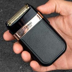 Barbeador Elétrico Recarregável Kemei Shaver Km2024 Portátil - Bellato