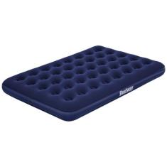 Colchão Inflável Casal Bestway Aveludado 22x137x191cm, Azul