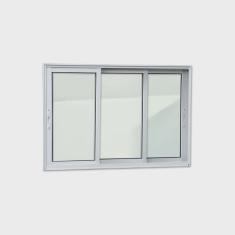 Janela Elite 3 Folhas Moveis Sequenciais 100 X 150 Vidro Liso
